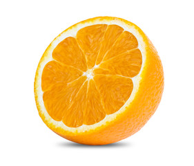 orange fruit isolated on white background