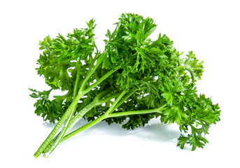 Parsley isolated on white background
