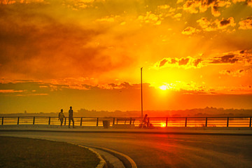 El atardecer con todo su esplendor 