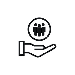 customer service icon vector illustration. flat design