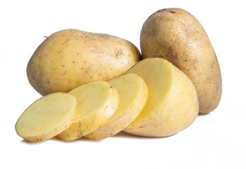 Potato vegetable isolated on white background