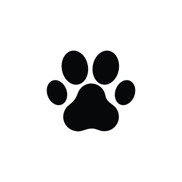Dog or cat paw. vector illustration