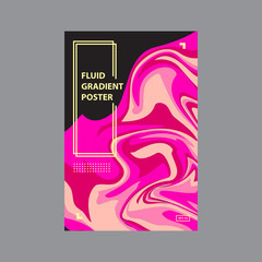 Black Pink Liquid Marble Texture Vector Images