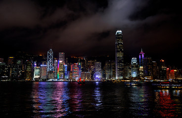 Symphony Of Lights from Victoria Harbor, Hong Kong