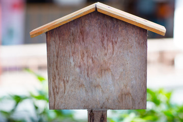 Blank Wooden sign