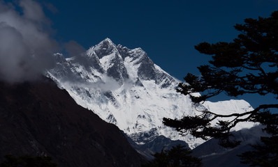 mount Everest landscape, Himalayas mountain range in Nepal