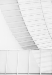 Architecture details Roof construction White wall pattern Modern building 