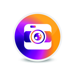 Camera icon vector logo art