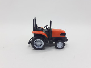 Photo Realistic Heavy Machinery Tractor Excavator Miniature Die Cast Toys Design for Souvenir Gift Collection Items in White Isolated Background 