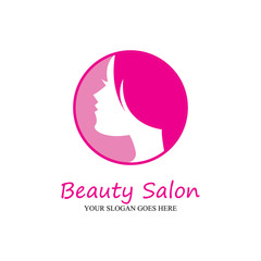 Beauty salon logo vector icon design template-vector