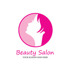 Beauty salon logo vector icon design template-vector