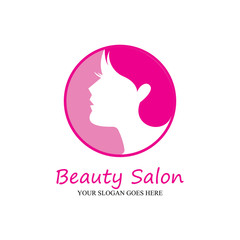 Beauty salon logo vector icon design template-vector