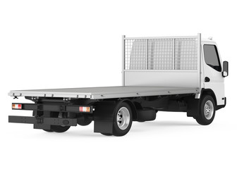 Flatbed Truck Isolated