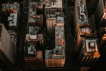 Birds Eye View of Buildings in Chicago