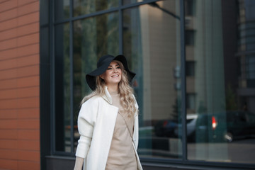 Fototapeta premium Portrait of a blonde lady.