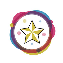 Classic star icon isolated on a white background