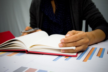 man reading a book