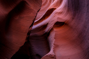 Amazing View to the Antelope Canyon Curves, Arizona, USA