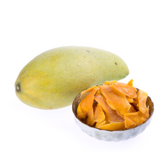 Dried Mango or Dried Mango slices on a background new.