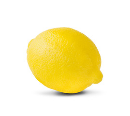 lemon fruit an isolated on white background Clipping Path