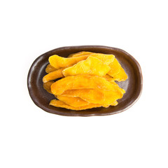Dried Mango or Dried Mango slices on a background new.