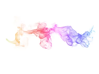 Deurstickers Smoke color on white background © photodeedooo