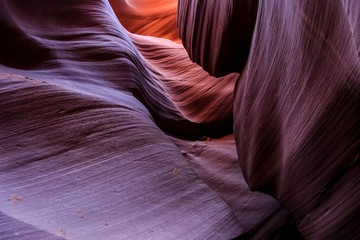 Amazing View to the Antelope Canyon Curves, Arizona, USA