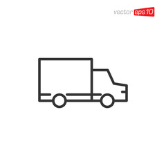 Truck Delivery Icon Design Illustration