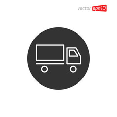 Truck Delivery Icon Design Illustration