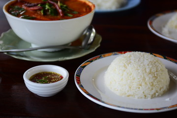 Thai food in the market