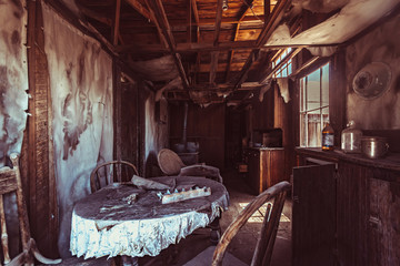 The ghost town of Bodie California, famous place of the gold rush