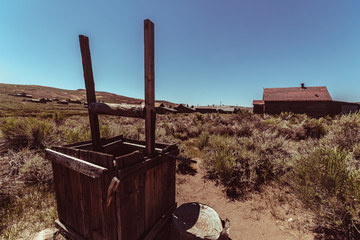 The ghost town of Bodie California, famous place of the gold rush