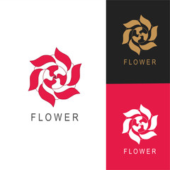Abstract elegant tree leaf flower logo icon vector design. Universal creative premium symbol. Graceful jewel boutique vector sign.