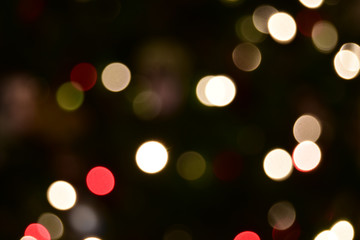 Out of focus holiday lights for background