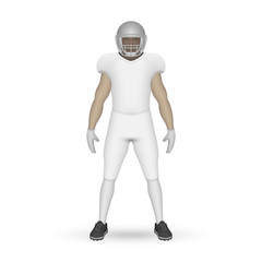 3D realistic American football player