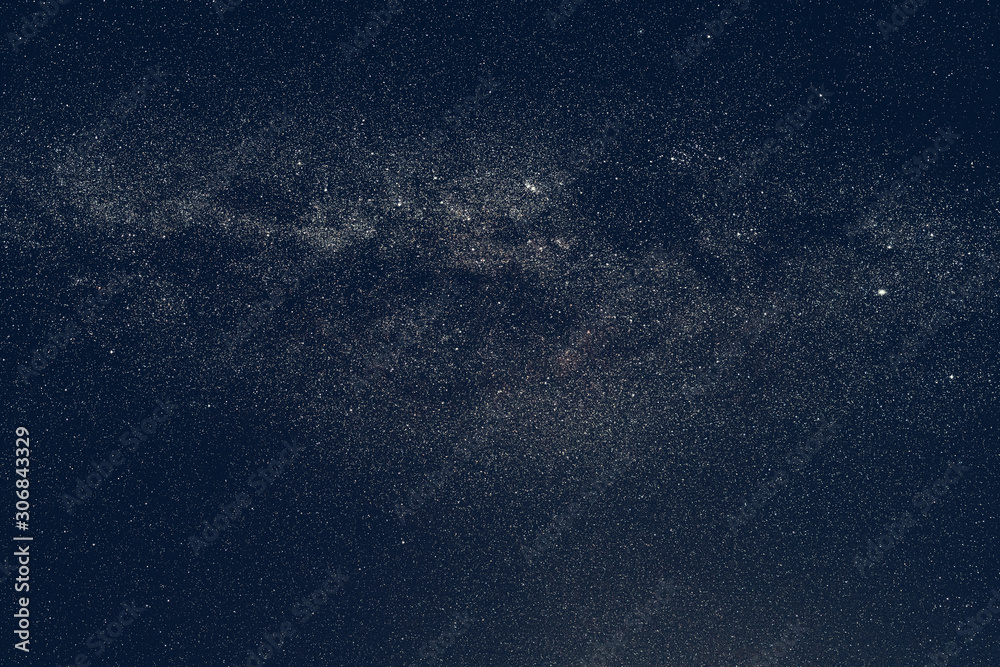 Wall mural night sky with stars and milky way galaxy in outer space, universe background