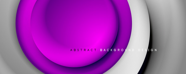 Vector 3d style abstract swirl circles, modern techno digital trendy abstract background. Vector Illustration For Wallpaper, Banner, Background, Card, Book Illustration, landing page