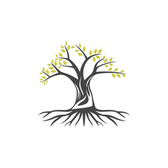 vector of a tree logo design eps format