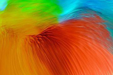 Macro photography of colorful fluids