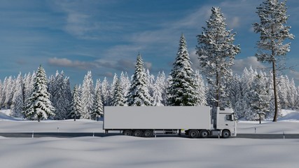 Winter Lorry Delivery
