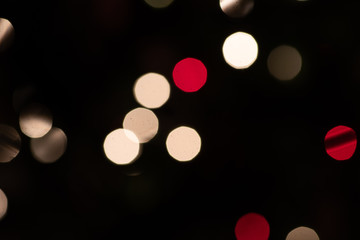 Out of focus holiday lights for background