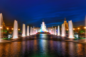 Fototapeta na wymiar Stone Flower Fountain - Moscow, Russia