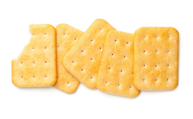 Crackers Isolated On White Background