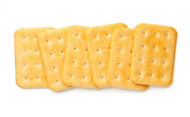 Cracker Biscuits Isolated On White Background