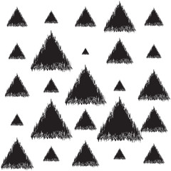 Infinite illustration with triangles