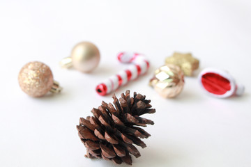 christmas decoration with cones and pine cones