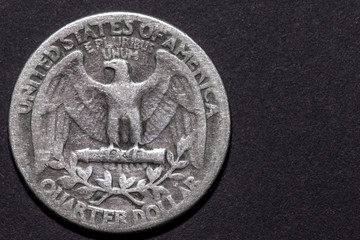 Viertel Dollar stark abgenutzt 1938