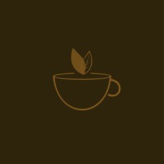 cup of tea vector icon illustration