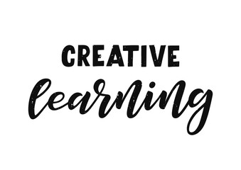 Creative learning hand drawn lettering