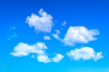 blue sky with cloud in bright morning.